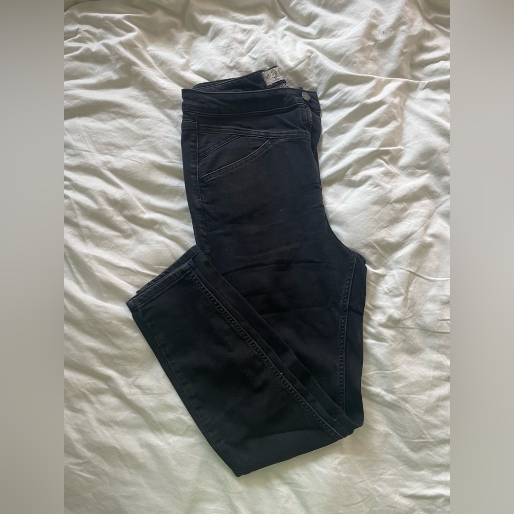 Free People CRVY black jeans